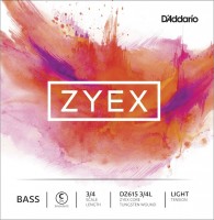 Strings DAddario ZYEX Double Bass C (Extended E) String 3/4 Light 