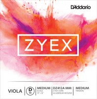 Strings DAddario ZYEX Viola Aluminum Wound D String Medium Scale Medium 