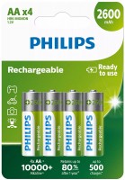 Photos - Battery Philips 4xAA 2600 mAh 
