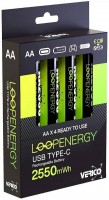 Photos - Battery Verico Loop Energy  4xAA 1700 mAh