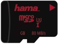 Memory Card Hama microSD Class 3 UHS-I 80MB/s + Adapter 128 GB
