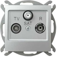 Photos - Socket Ospel Impresja GPA-YSP/m/18 silver