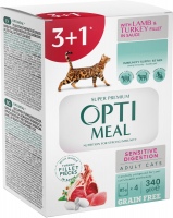 Photos - Cat Food Optimeal Adult Sensitive Digestion 4 pcs 