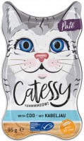 Photos - Cat Food Catessy Adult Pate with Cod 18 pcs 