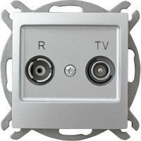 Photos - Socket Ospel Impresja GPA-10YP/m/18 silver