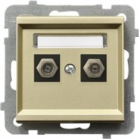 Photos - Socket Ospel Sonata GPA-2RF/m/39 golden