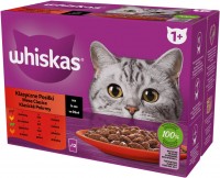 Photos - Cat Food Whiskas 1+ Classic Selection in Sauce 12 pcs 