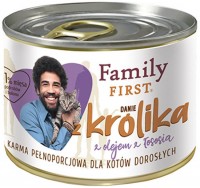 Photos - Cat Food Family First Adult Can with Rabbit 200 g 