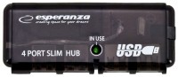 Photos - Card Reader / USB Hub Esperanza 4-PORT HUB USB 2.0 EA112 