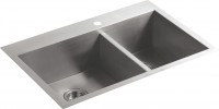 Photos - Kitchen Sink Kohler Vault K-3823-1-NA 838x559