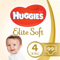 Photos - Nappies Huggies Elite Soft 4 / 99 pcs 