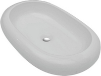 Bathroom Sink VidaXL Ceramic Basin Oval 140673 630 mm