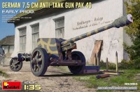 Model Building Kit MiniArt German 7.5cm Anti-Tank Gun Pak 40 (1:35) 