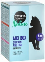 Cat Food Cosma Nature Mix Box Chicken/Fish 6 pcs 