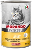 Photos - Cat Food Morando Professional Adult Pate with Chicken/Turkey 400 g 