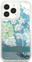 Case GUESS Flower Liquid Glitter for iPhone 13 Pro Max 