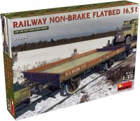 Model Building Kit MiniArt Railway Non-Brake Flatbed 16.5 T (1:35) 