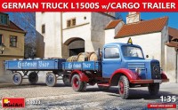 Model Building Kit MiniArt German Truck L1500s w/Cargo Trailer (1:35) 