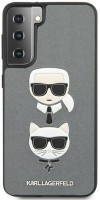 Photos - Case Karl Lagerfeld Saffiano Karl & Choupette for Galaxy S21+ 