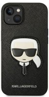 Case Karl Lagerfeld Saffiano Karl's Head Patch for iPhone 14 