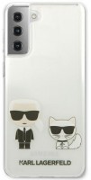 Photos - Case Karl Lagerfeld Transparent Karl & Choupette for Galaxy S21+ 