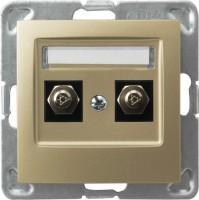 Photos - Socket Ospel Impresja GPE-2Y/m/28 golden