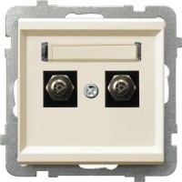 Photos - Socket Ospel Sonata GPE-2R/m/27 ivory