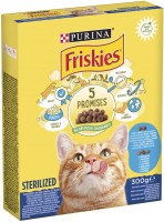 Photos - Cat Food Friskies Adult Sterilised Salmon  300 g