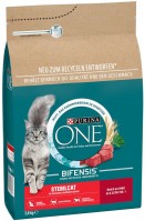 Photos - Cat Food Purina ONE Sterilized Beef  2.8 kg