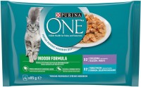 Photos - Cat Food Purina ONE Indoor Veal/Tuna Pouch 4 pcs 