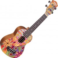 Acoustic Guitar Cascha Soprano Ukulele Flowers 