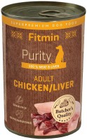 Photos - Dog Food Fitmin Purity Adult Chicken/Liver 400 g 1