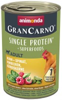 Dog Food Animonda GranCarno Superfoods Chicken/Spinach/Raspberry 