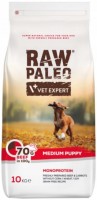 Photos - Dog Food VetExpert Raw Paleo Puppy Medium Beef 10 kg 