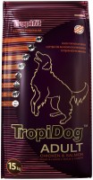 Photos - Dog Food Tropidog Adult Chicken/Salmon 15 kg 