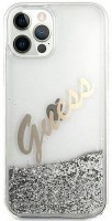Case GUESS Glitter Vintage Script for iPhone 12 Pro Max 