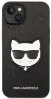 Case Karl Lagerfeld Saffiano Choupette Head Patch for iPhone 14 Plus 