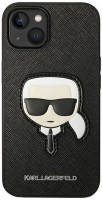 Case Karl Lagerfeld Saffiano Karl's Head Patch for iPhone 14 Plus 