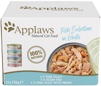 Cat Food Applaws Fish Selection in Broth Tuna/Ocean Fish 12 pcs 