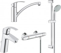 Photos - Bath Tap Set Grohe Grohtherm 1000 341325 