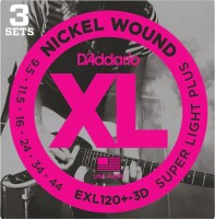 Strings DAddario XL Nickel Wound Plus 9.5-44 3D 
