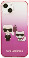 Case Karl Lagerfeld Gradient Iconic Karl and Choupette for iPhone 13 Mini 