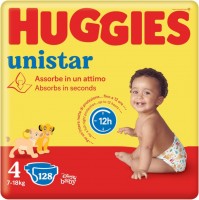 Photos - Nappies Huggies Unistar 4 / 128 pcs 