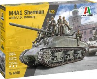 Photos - Model Building Kit ITALERI M4A1 Sherman with U.S. infantry (1:35) 