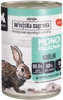 Photos - Cat Food Wiejska Zagroda Adult Monoprotein Cat Canned with Rabbit 400 g 