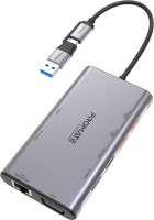 Photos - Card Reader / USB Hub Promate PrimeHub-MST 