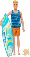 Doll Barbie Beach Ken Surfer Malibu HPT50 