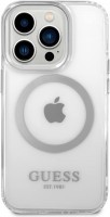 Photos - Case GUESS Metal Outline with MagSafe for iPhone 14 Pro 