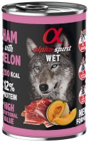 Photos - Dog Food Alpha Spirit Wet Ham/Melon 400 g 1