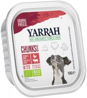 Photos - Dog Food Yarrah Organic Pate with Chicken/Beef 150 g 1
